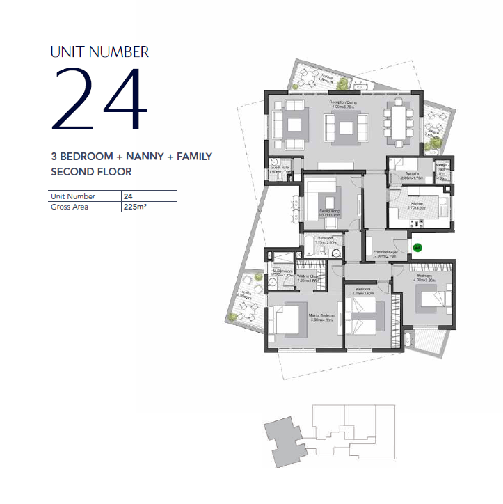 Floor plan for apartment at V Residences By Villette