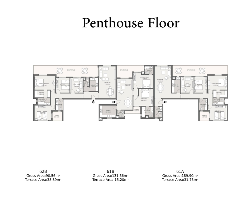 Floor plan for apartment at Sarai