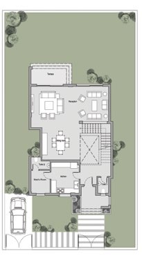 Floor plan for villa at Sarai