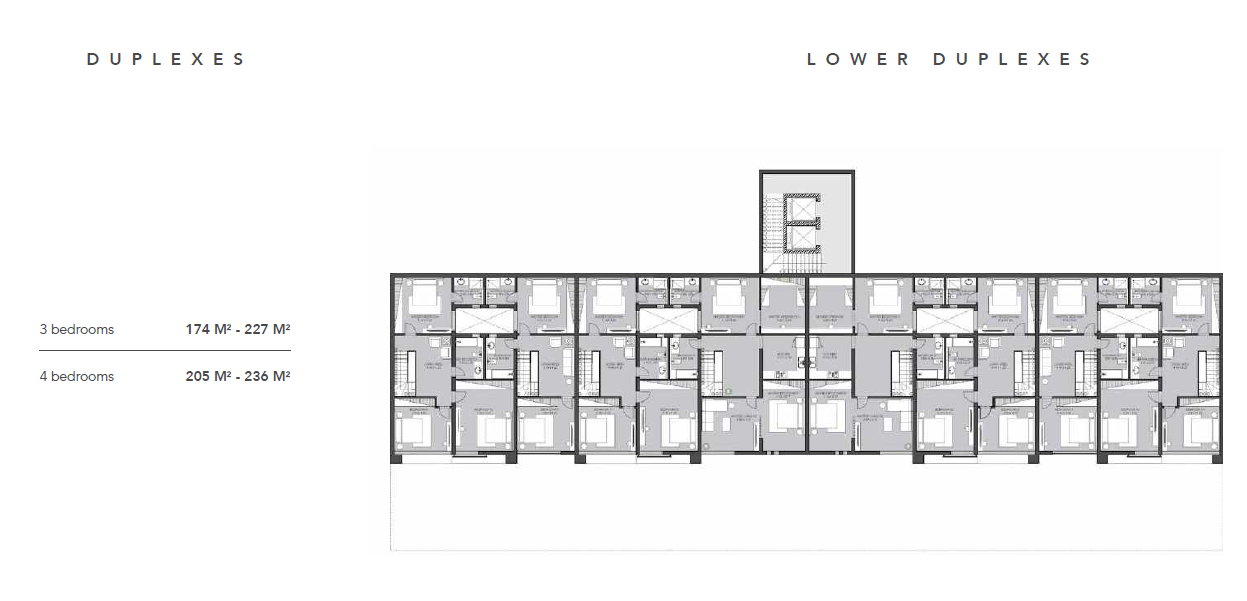 Floor plan for duplex at Direction White