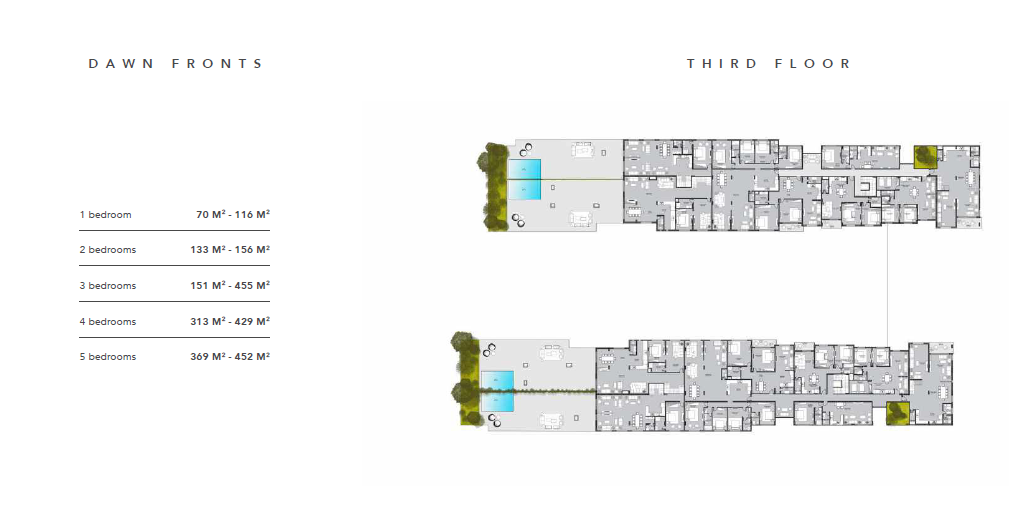 Floor plan for chalet at Direction White