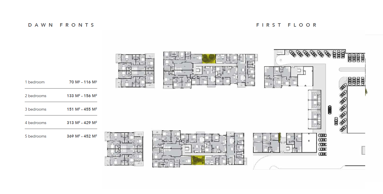 Floor plan for chalet at Direction White