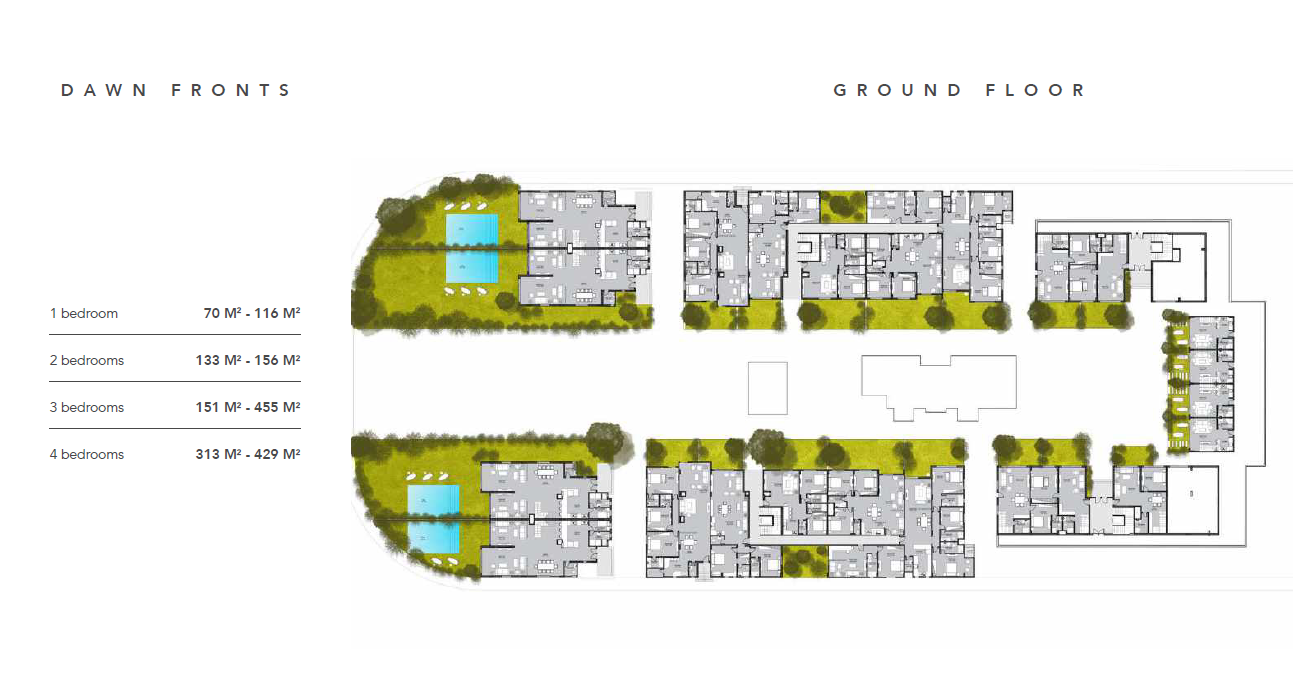 Floor plan for chalet at Direction White