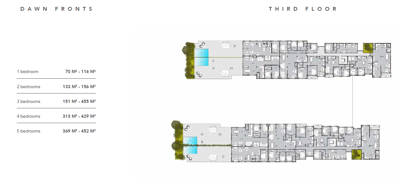 Floor plan for chalet at Direction White