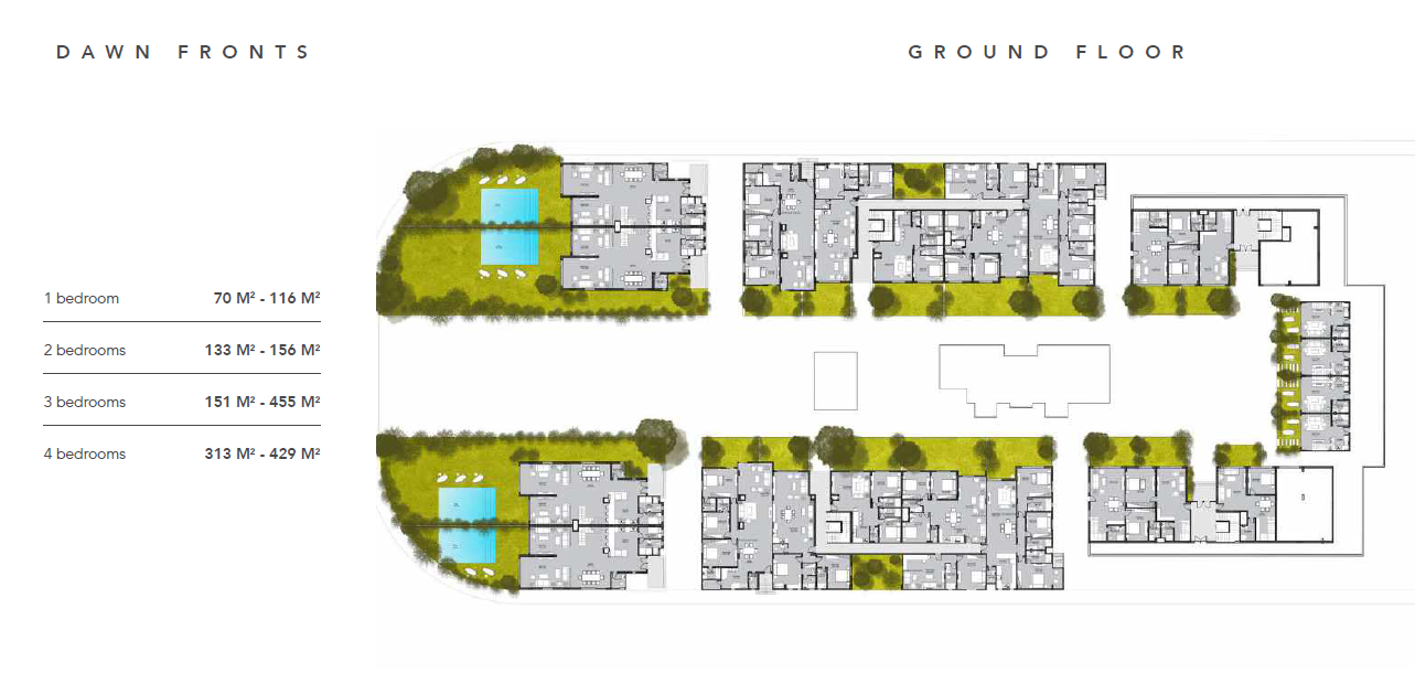 Floor plan for chalet at Direction White