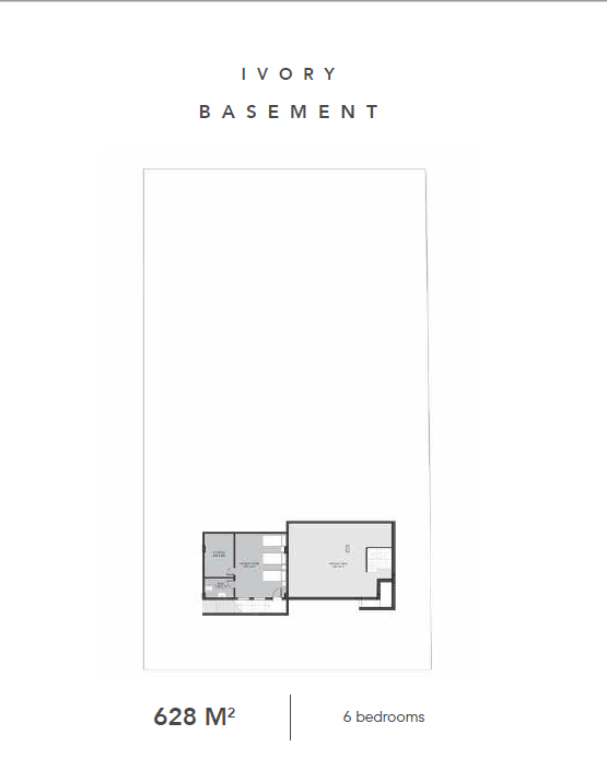 Floor plan for villa at Direction White