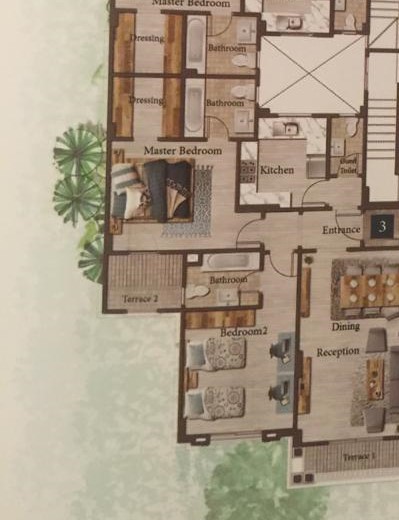 Floor plan for apartment at L’Avenir