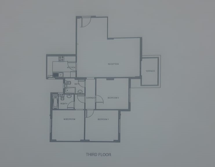 Floor plan for apartment at Mountain View iCity October