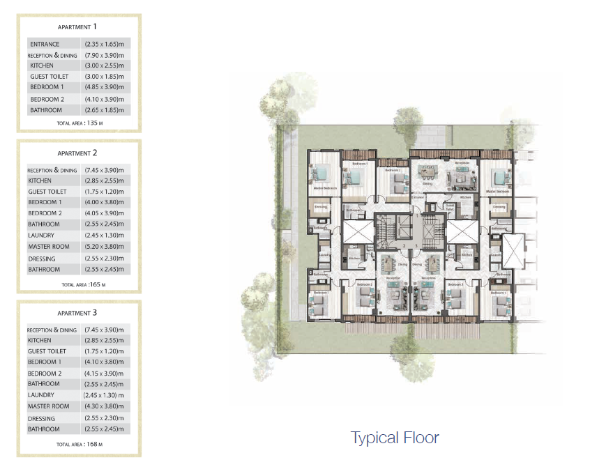 Floor plan for apartment at Green Square