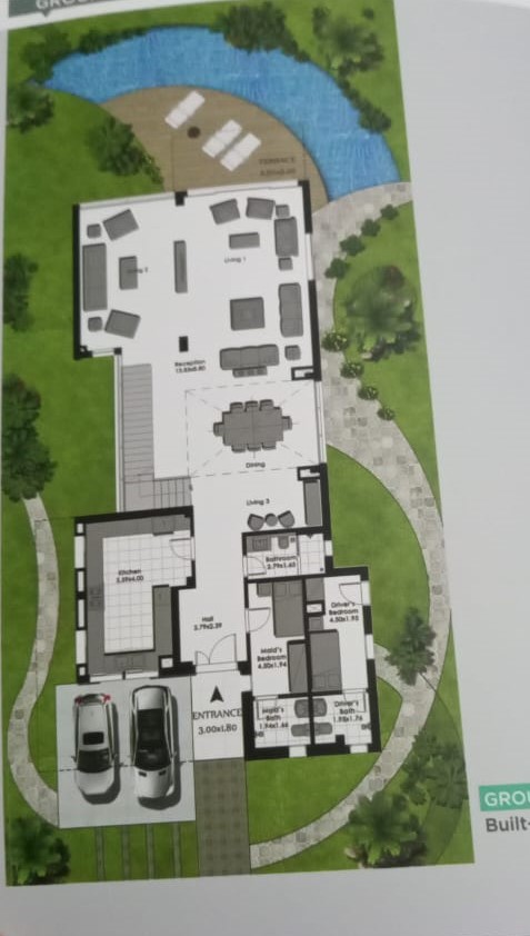 Floor plan for villa at Bo Island