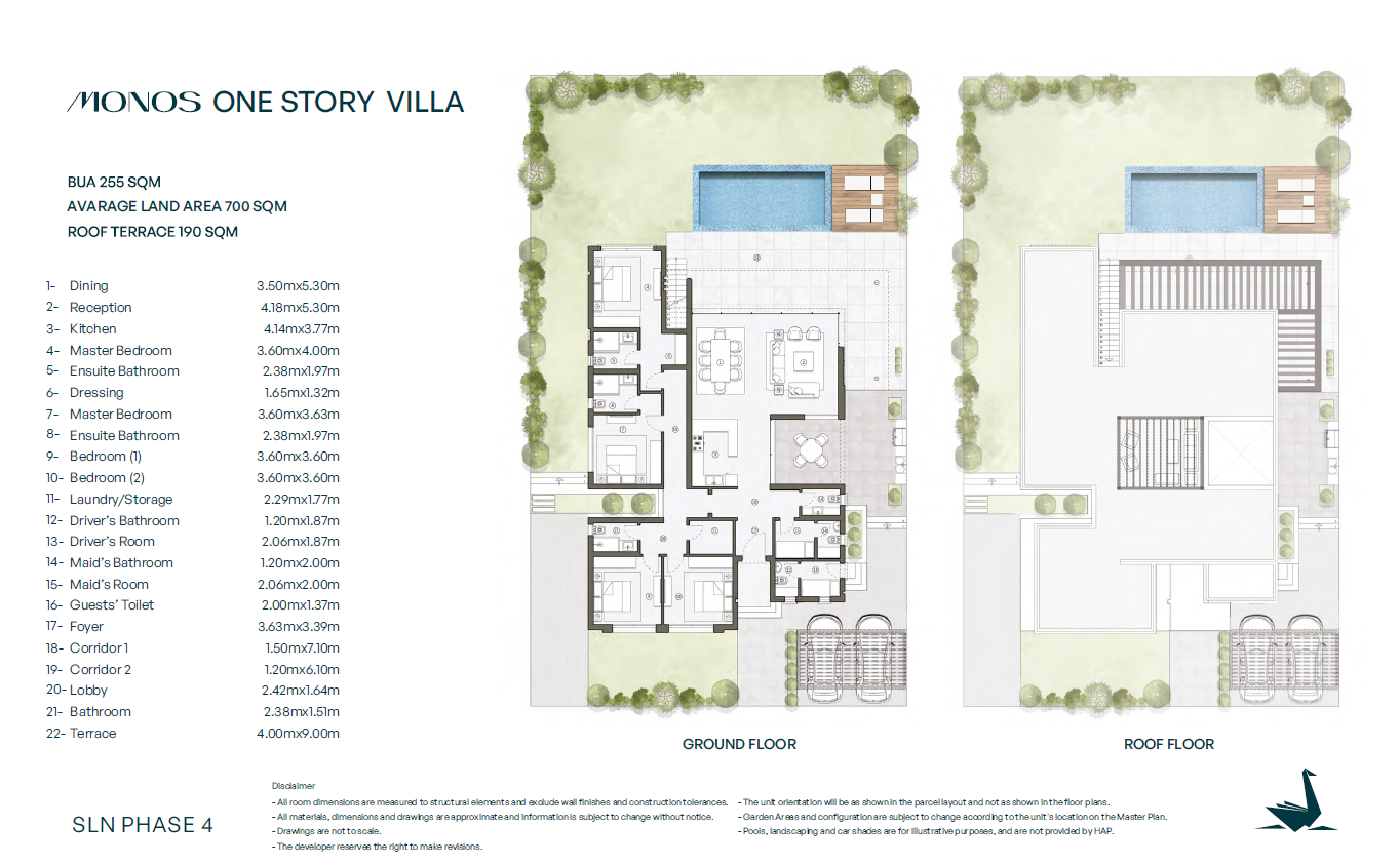 Floor plan for villa at Swanlake North Coast