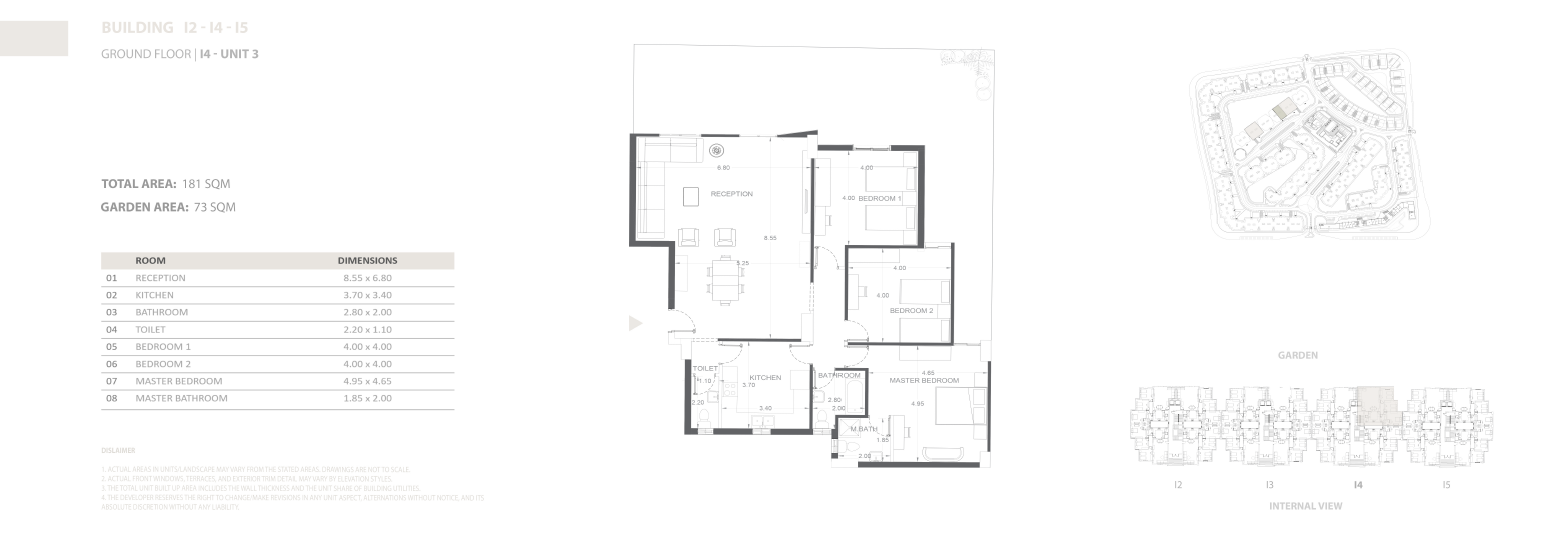 Floor plan for apartment at Venia