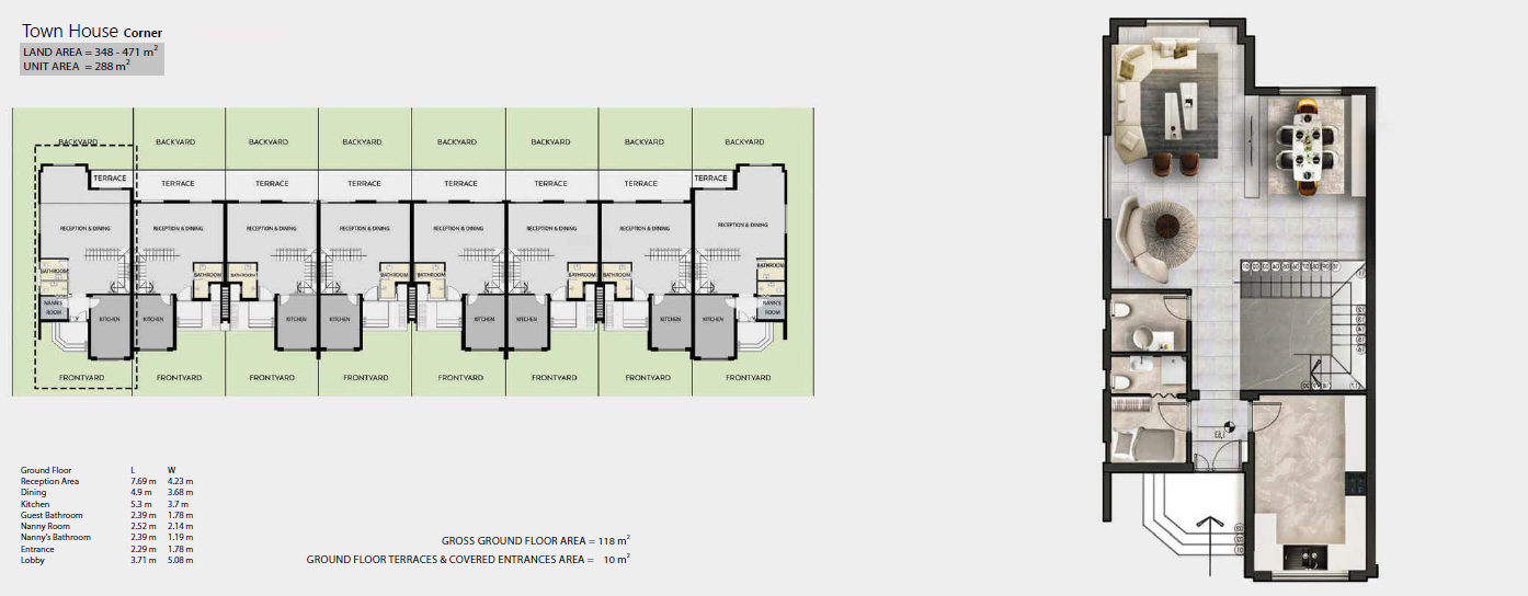Floor plan for townhouse at V levels