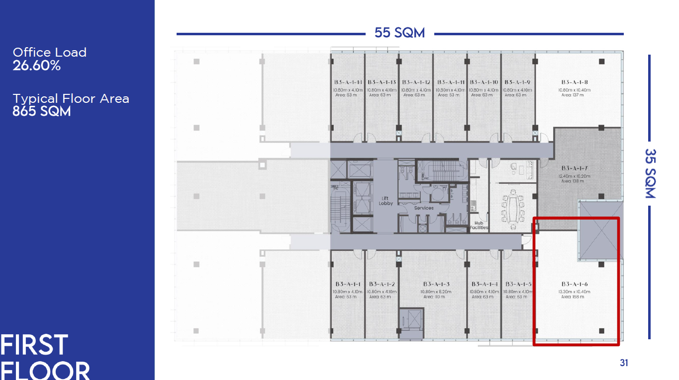 Floor plan for  at Urban Business Lane
