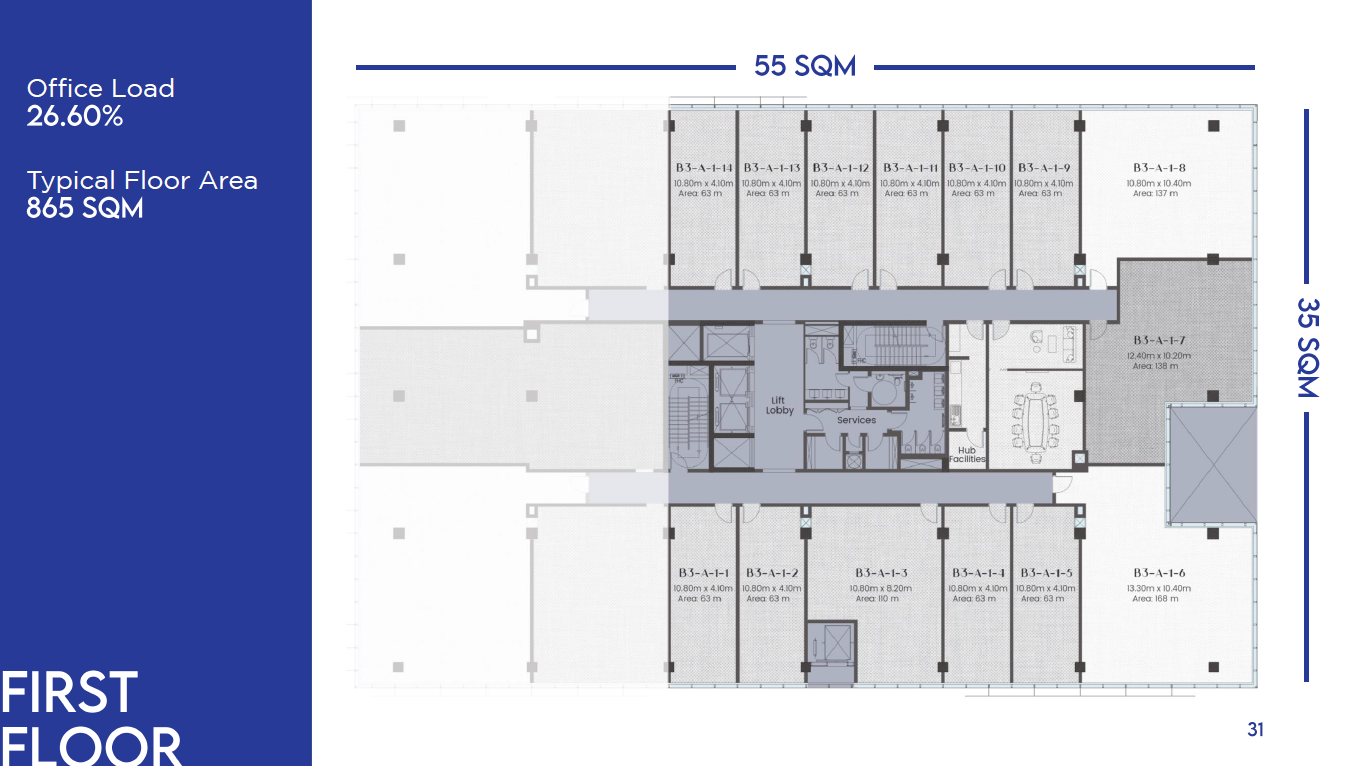 Floor plan for  at Urban Business Lane