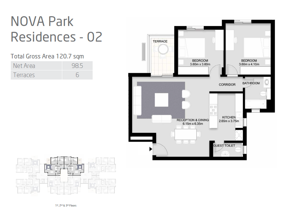 Floor plan for apartment at VYE SODIC