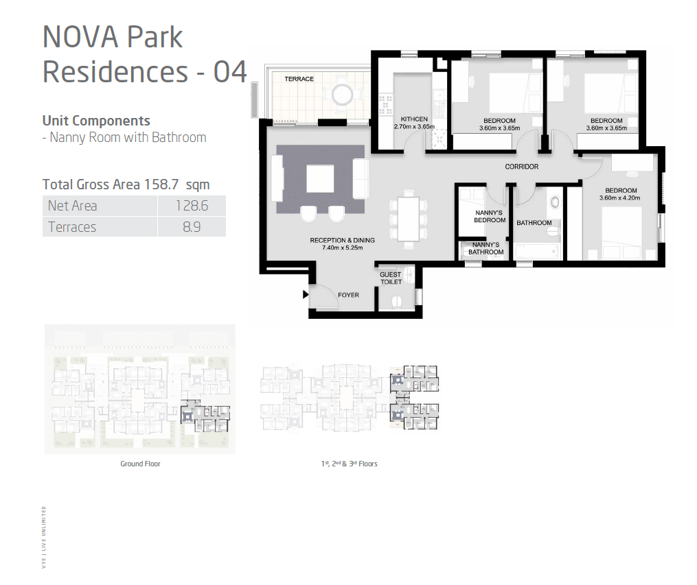 Floor plan for apartment at VYE SODIC