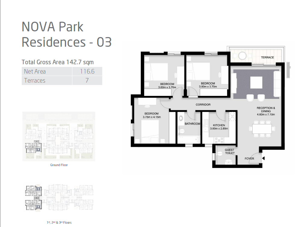 Floor plan for apartment at VYE SODIC