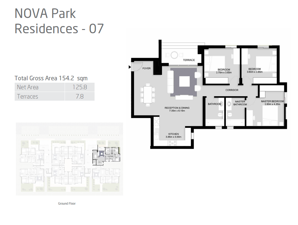 Floor plan for apartment at VYE SODIC