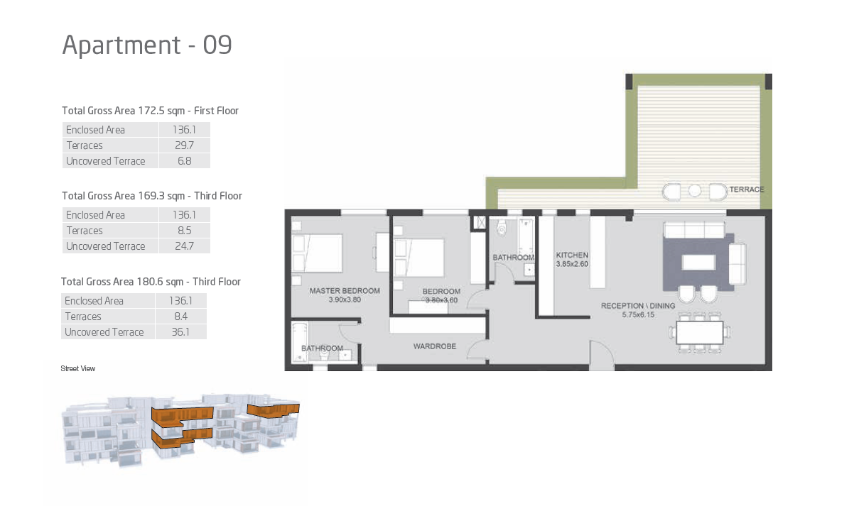 Floor plan for apartment at VYE SODIC