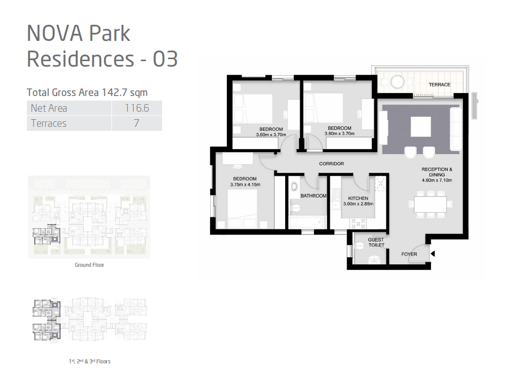 Floor plan for apartment at VYE SODIC