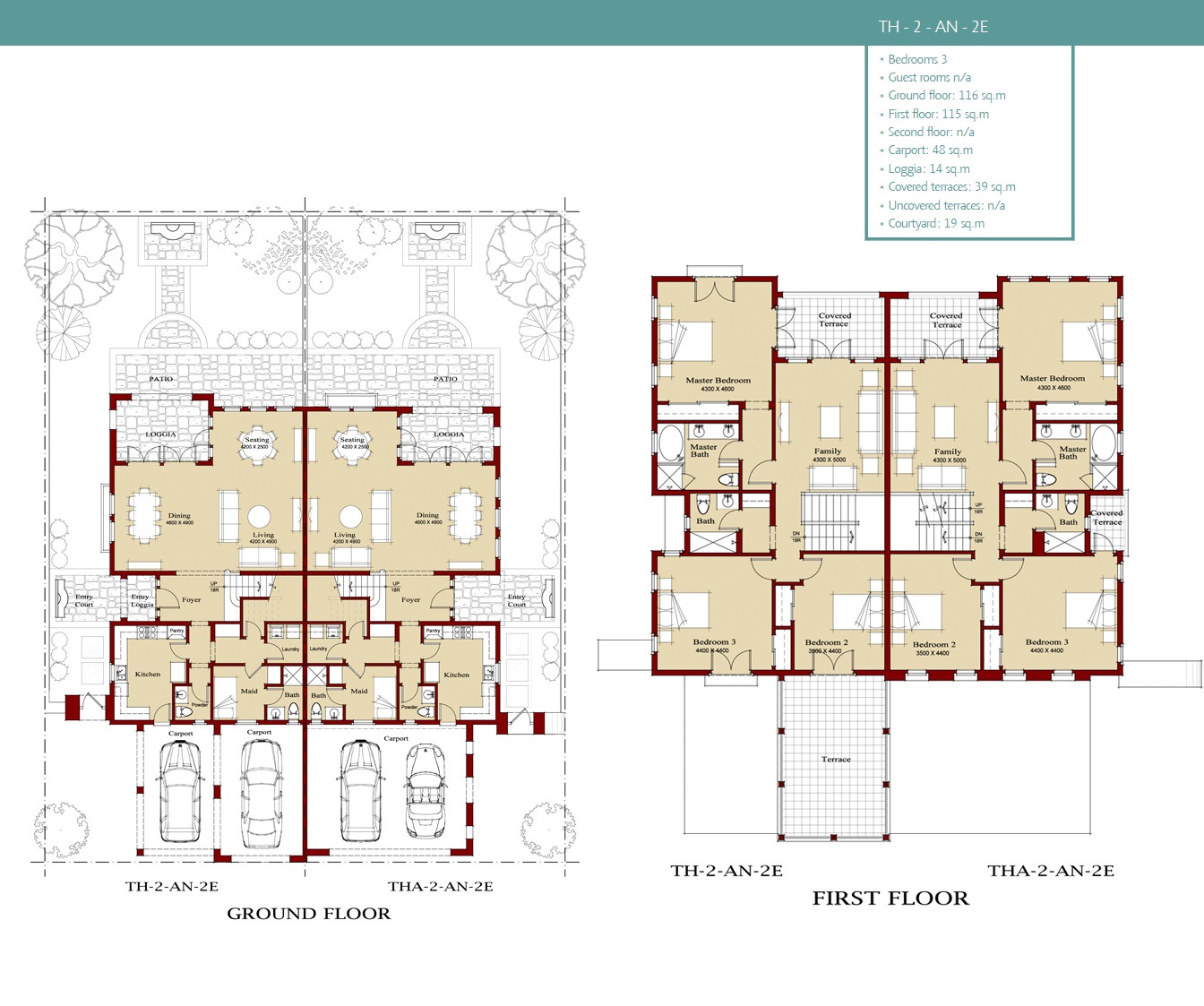 Floor plan for  at Marassi