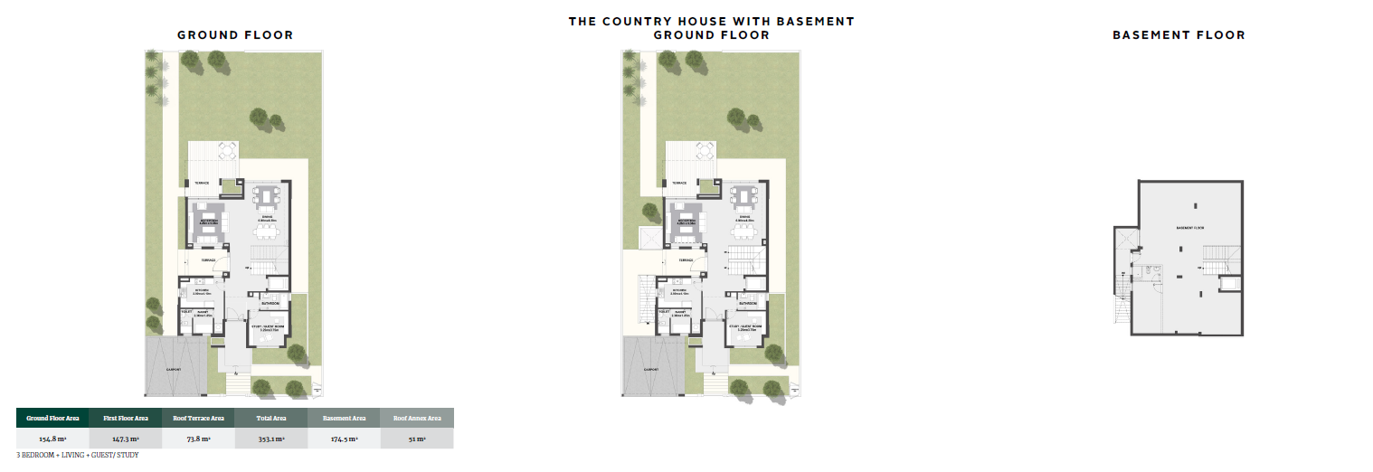 Floor plan for villa at The Estates
