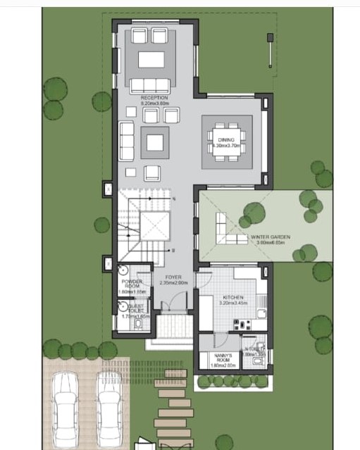 Floor plan for villa at SODIC East
