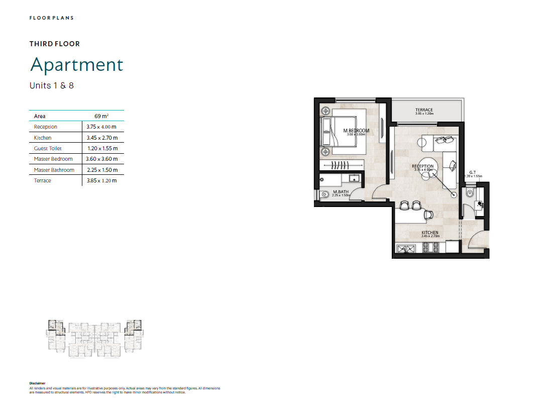 Floor plan for apartment at Garden Lakes