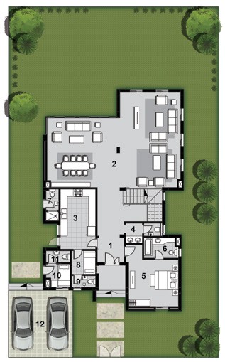 Floor plan for villa at Etapa