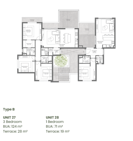Floor plan for apartment at Makadi Heights