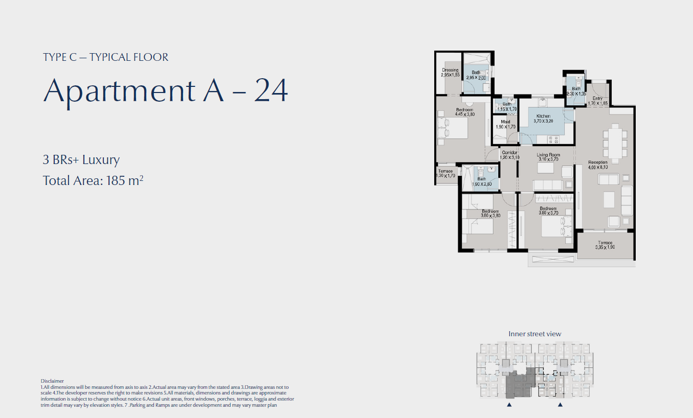 Floor plan for apartment at Bluetree
