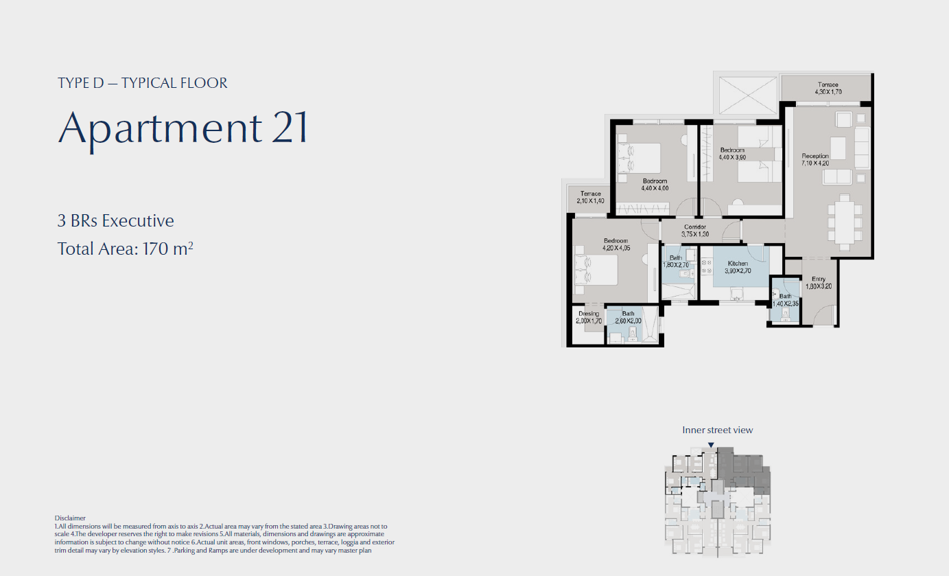 Floor plan for apartment at Bluetree