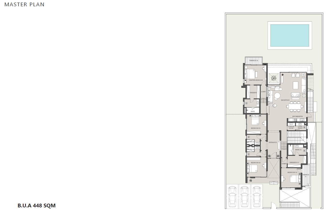 Floor plan for villa at The Waterway North Coast