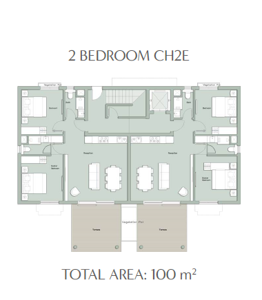 Floor plan for chalet at Il Monte Galala