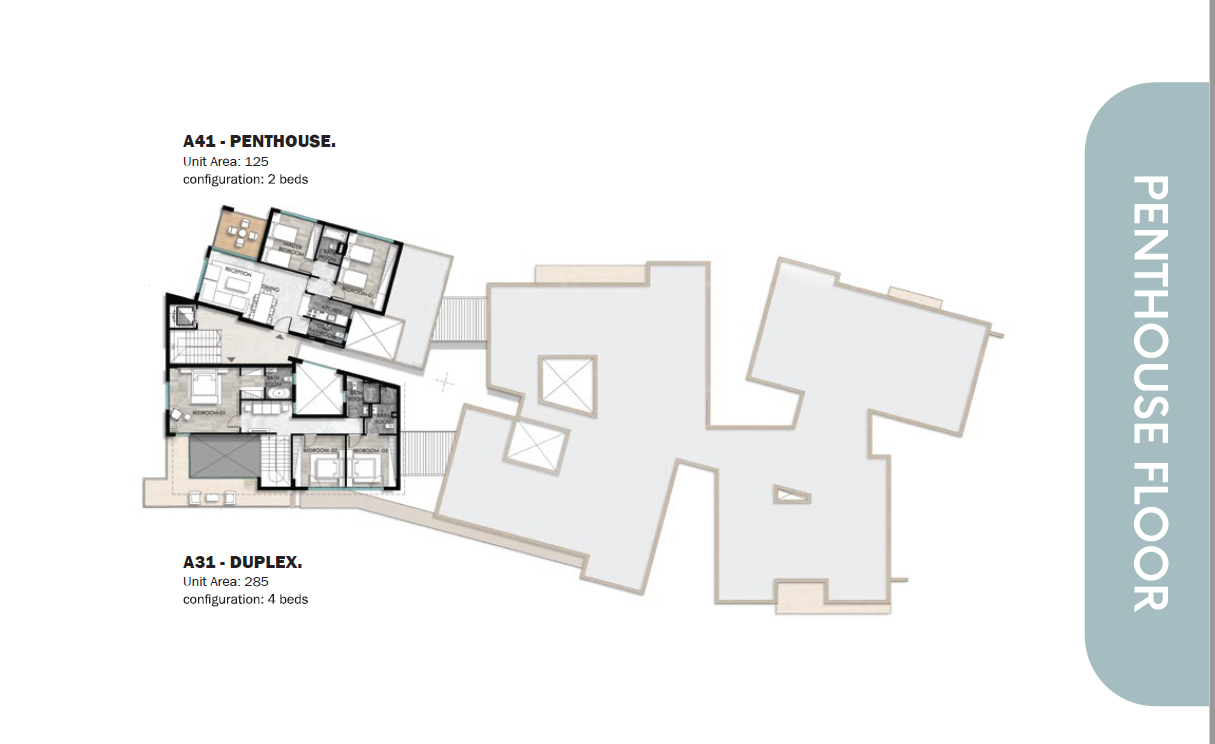 Floor plan for apartment at Leaves