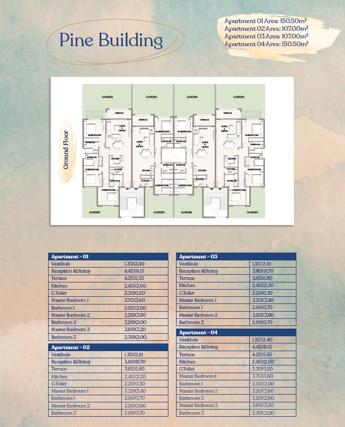 Floor plan for chalet at Hacienda West