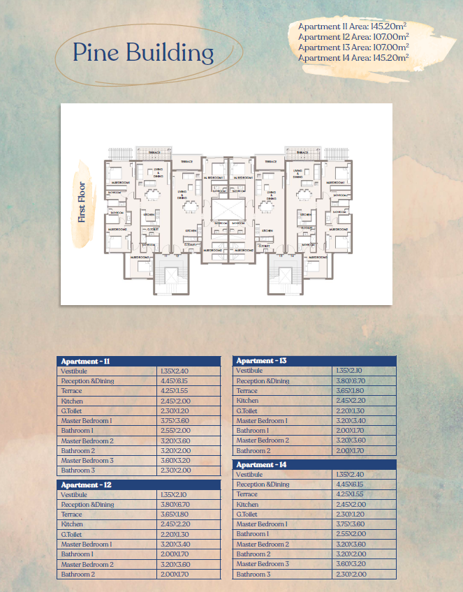 Floor plan for chalet at Hacienda West
