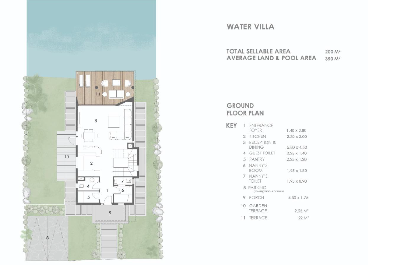 Floor plan for villa at El Masyaf
