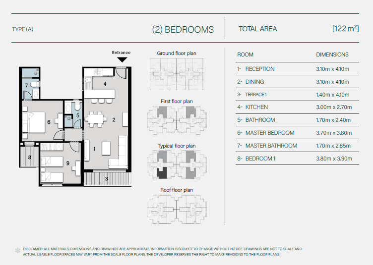 Floor plan for apartment at Aster Residence