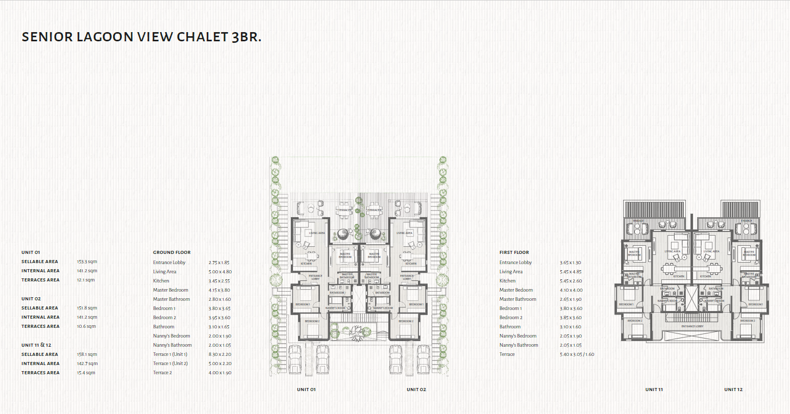 Floor plan for chalet at The Med