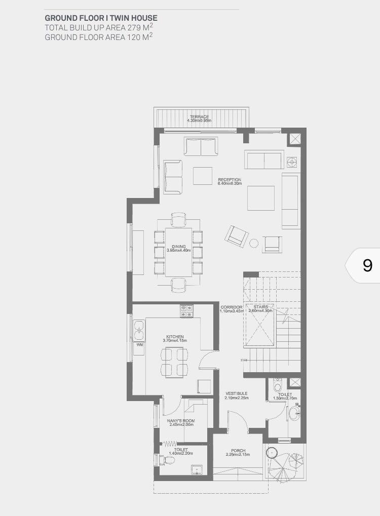 Floor plan for  at Hyde Park