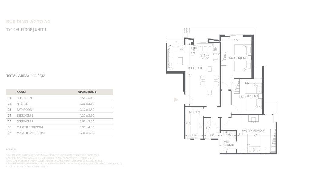 Floor plan for apartment at Venia