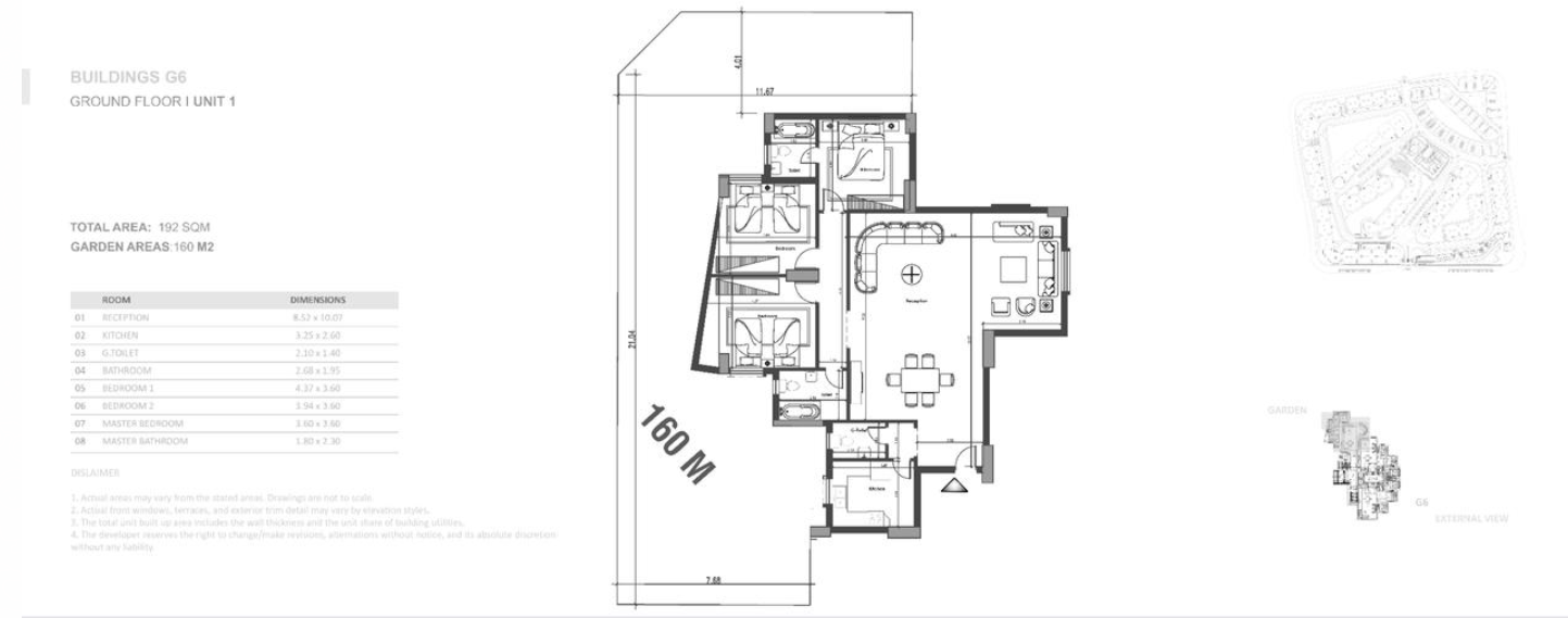 Floor plan for apartment at Venia