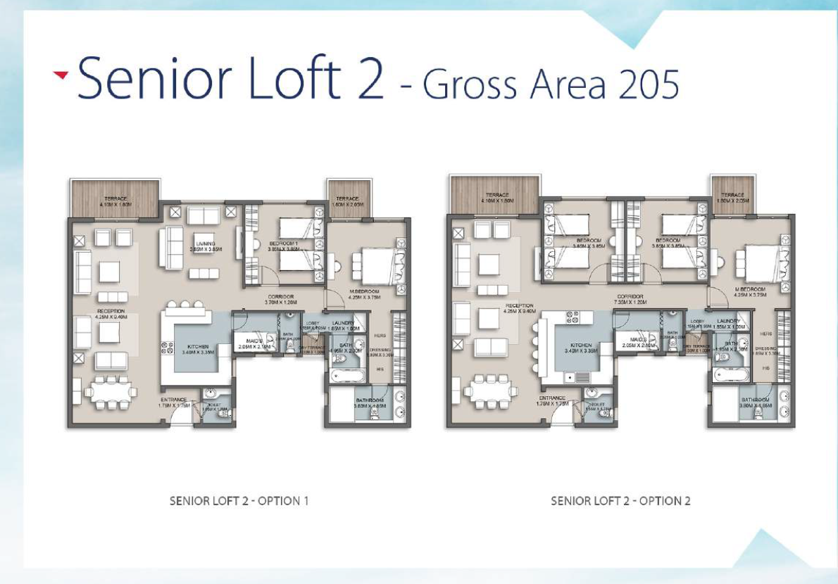 Floor plan for apartment at The Loft