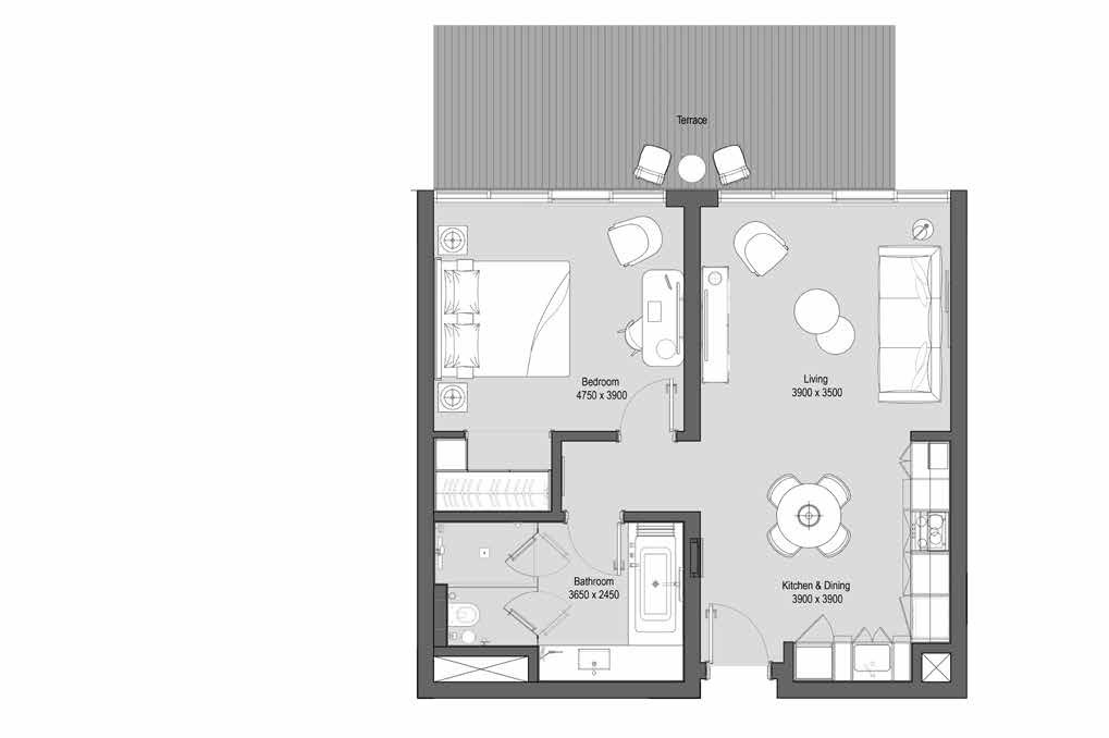 Floor plan for apartment at Vida Marassi Marina