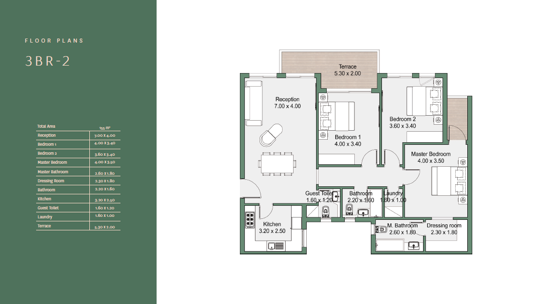 Floor plan for apartment at Rivers