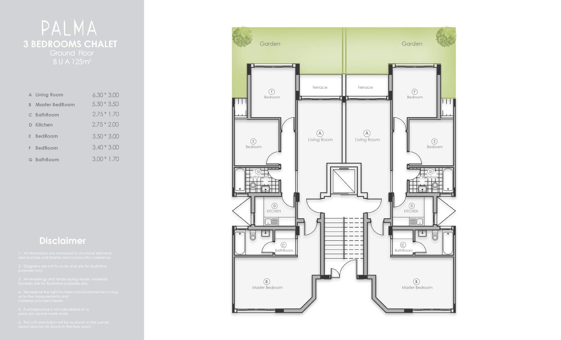 Floor plan for chalet at Pali North Coast