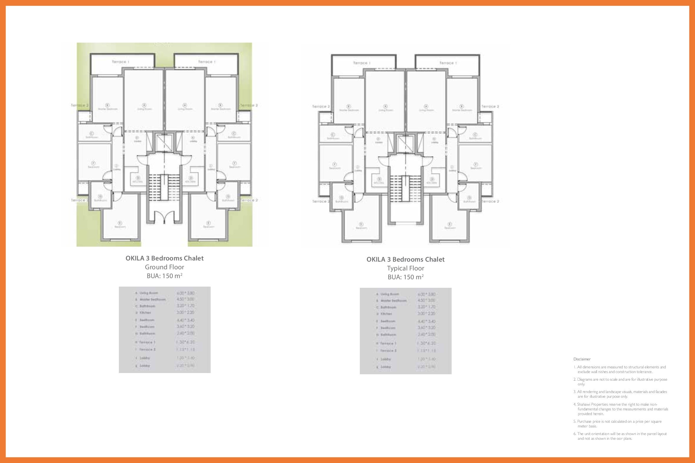 Floor plan for chalet at Pali North Coast