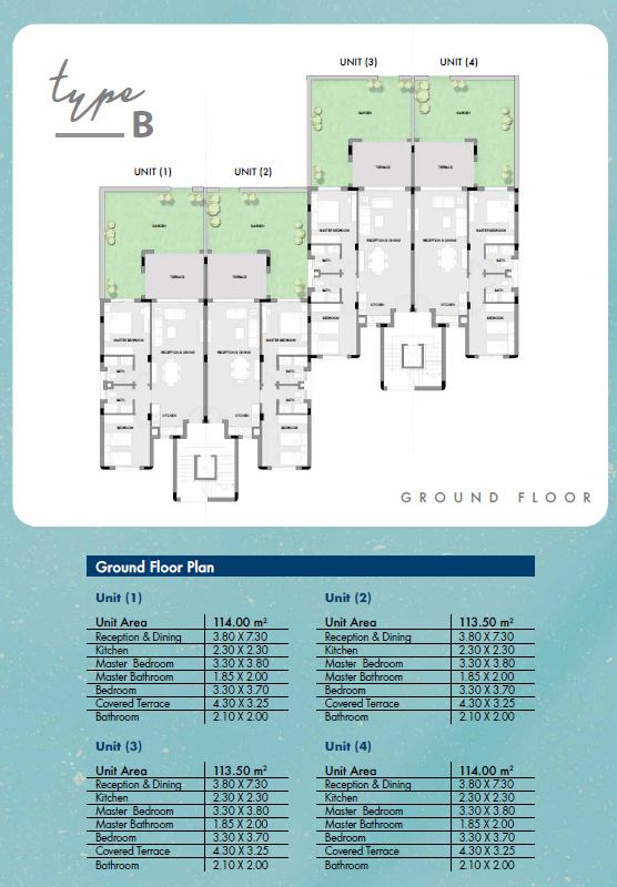 Floor plan for chalet at Hacienda West